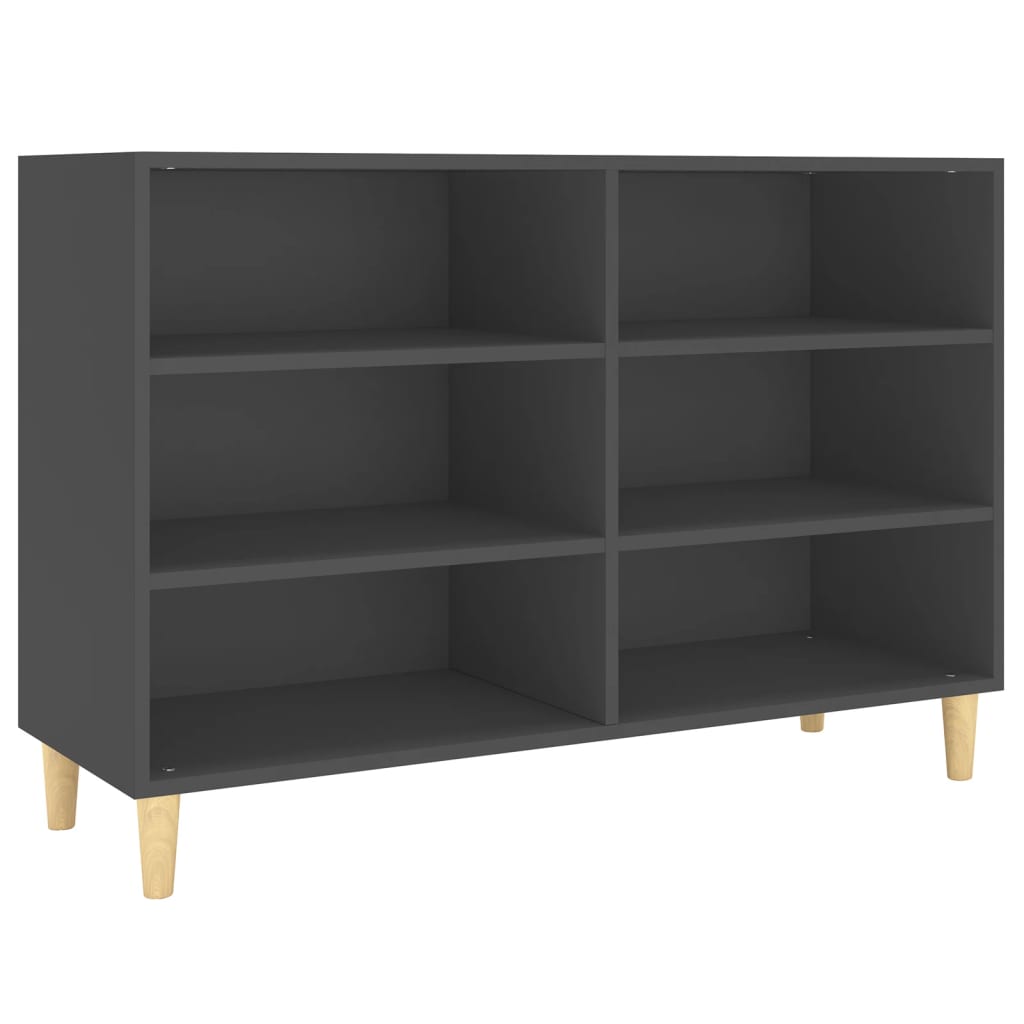 Credenza Grigia 103,5x35x70 cm in Truciolato - homemem39