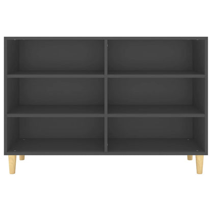 Credenza Grigia 103,5x35x70 cm in Truciolato - homemem39