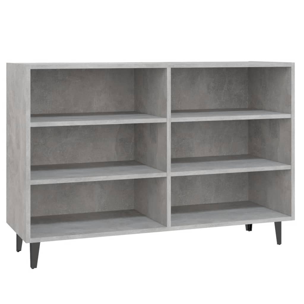 Credenza Grigio Cemento 103,5x35x70 cm in Truciolato - homemem39