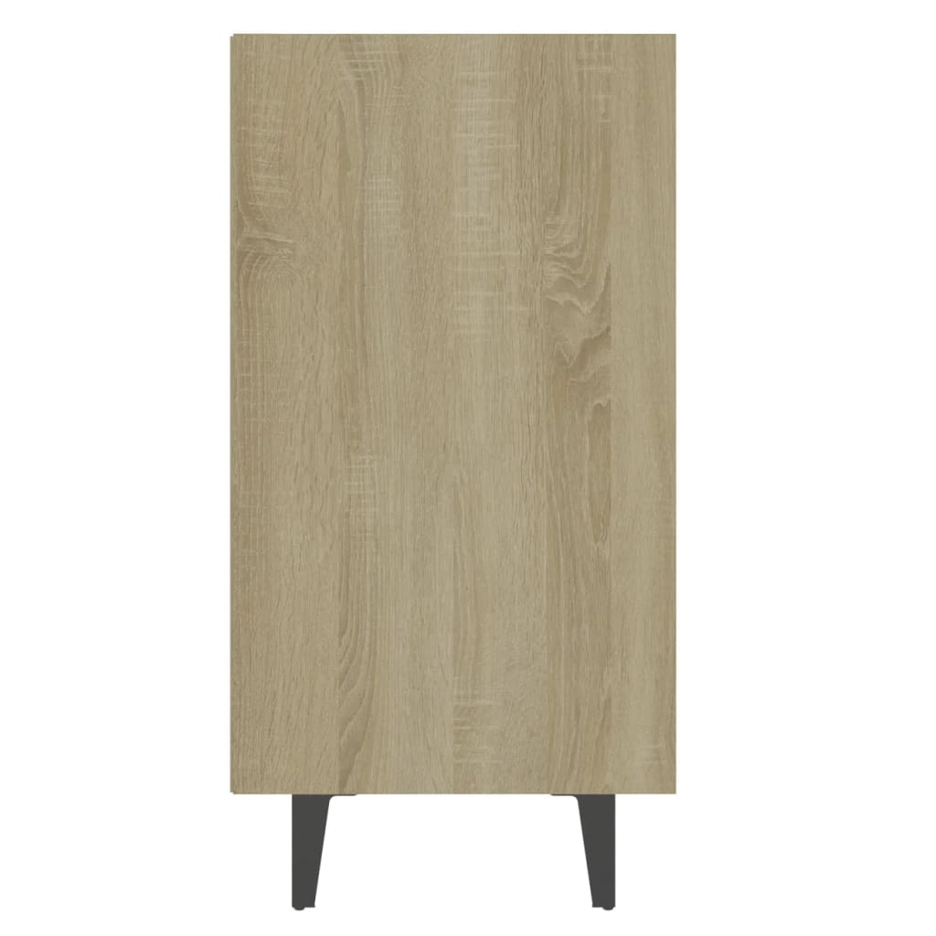 Credenza Bianca e Rovere Sonoma 103,5x35x70 cm in Truciolato - homemem39