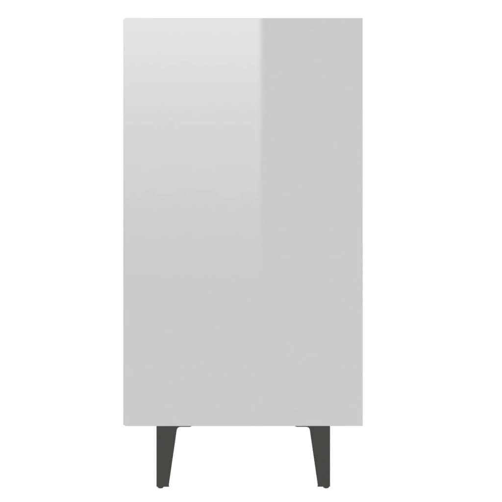 Credenza Bianco Lucido 103,5x35x70 cm in Truciolato - homemem39