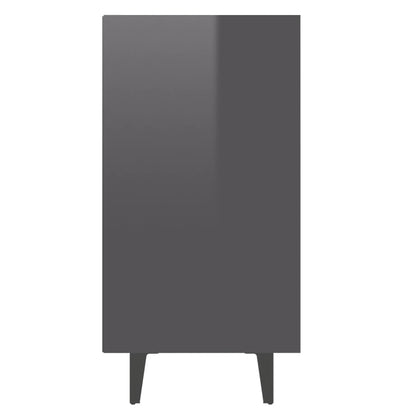 Credenza Grigio Lucido 103,5x35x70 cm in Truciolato - homemem39