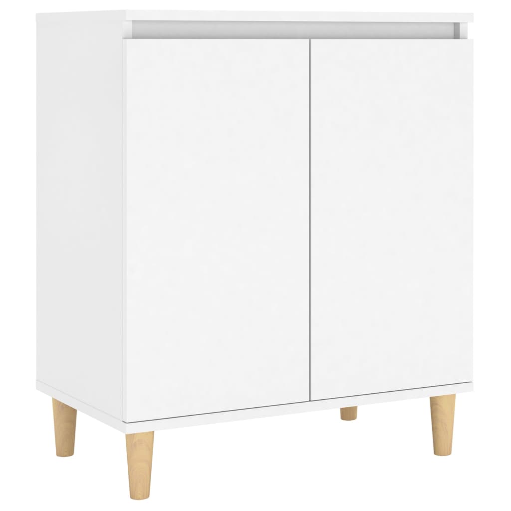 Credenza Bianca 103,5x35x70 cm in Legno Multistrato - homemem39