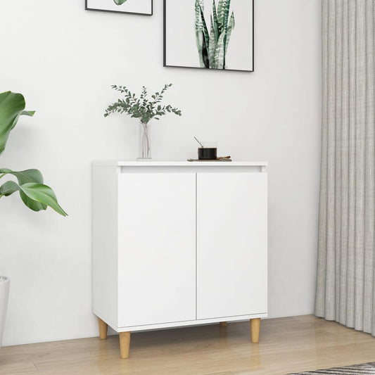 Credenza Bianca 103,5x35x70 cm in Legno Multistrato - homemem39