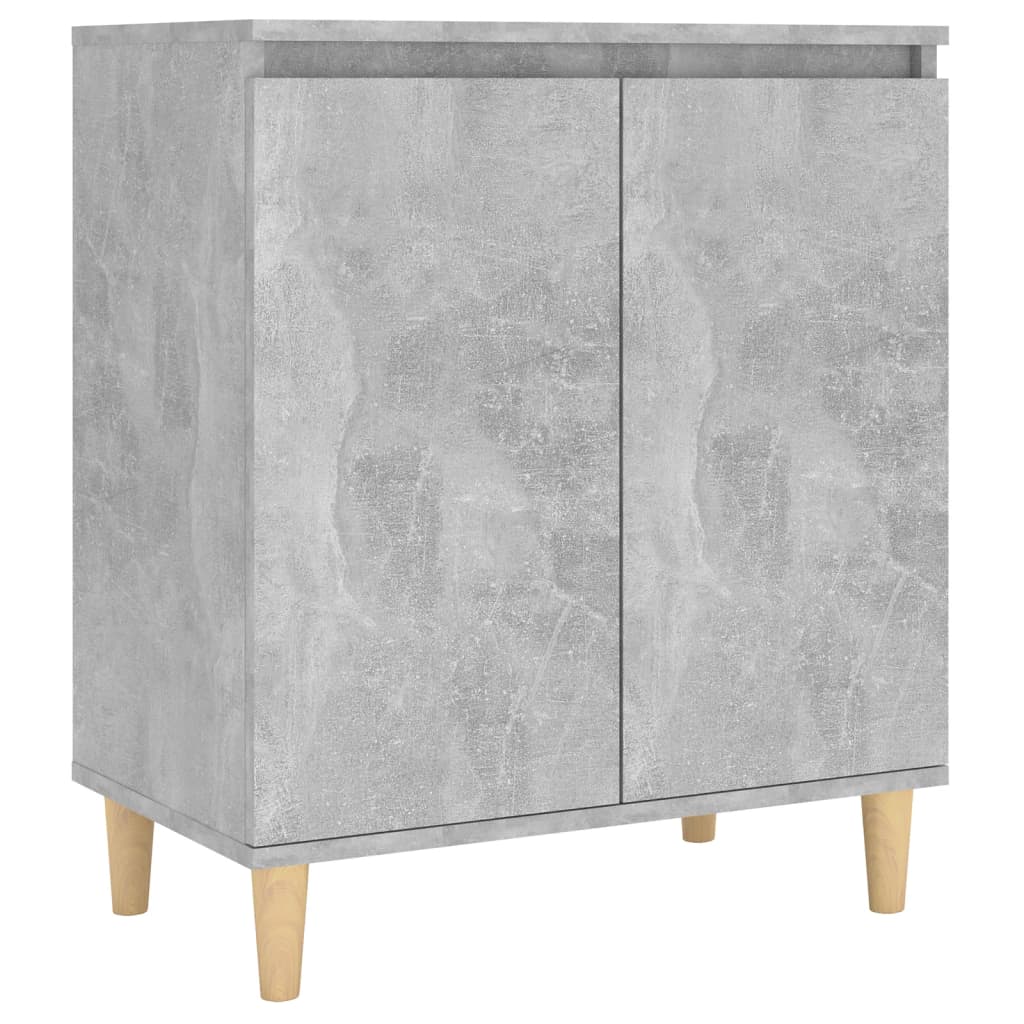 Credenza e Gambe in Legno Grigio Cemento 60x35x70cm Truciolato - homemem39