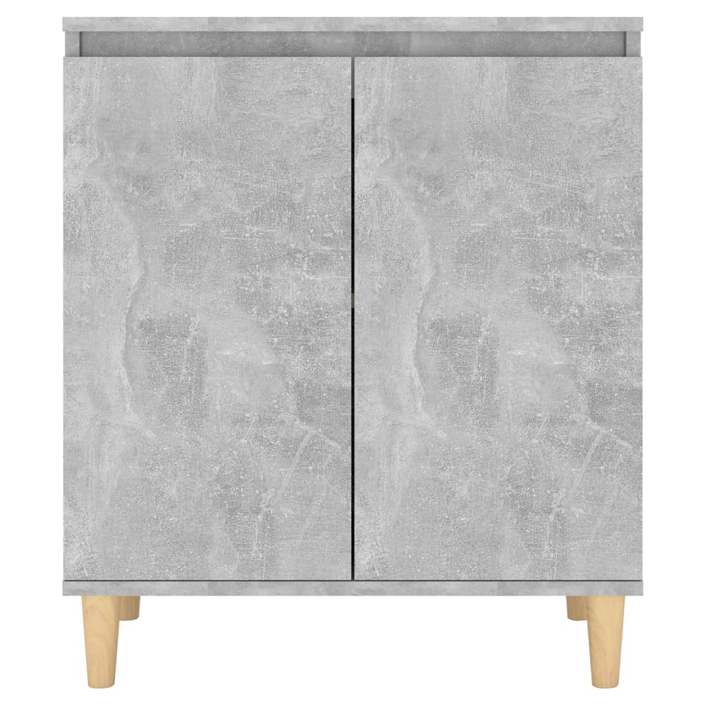 Credenza e Gambe in Legno Grigio Cemento 60x35x70cm Truciolato - homemem39