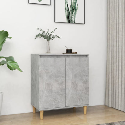 Credenza e Gambe in Legno Grigio Cemento 60x35x70cm Truciolato - homemem39