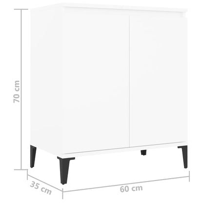 Credenza Bianca 60x35x70 cm in Legno Multistrato - homemem39