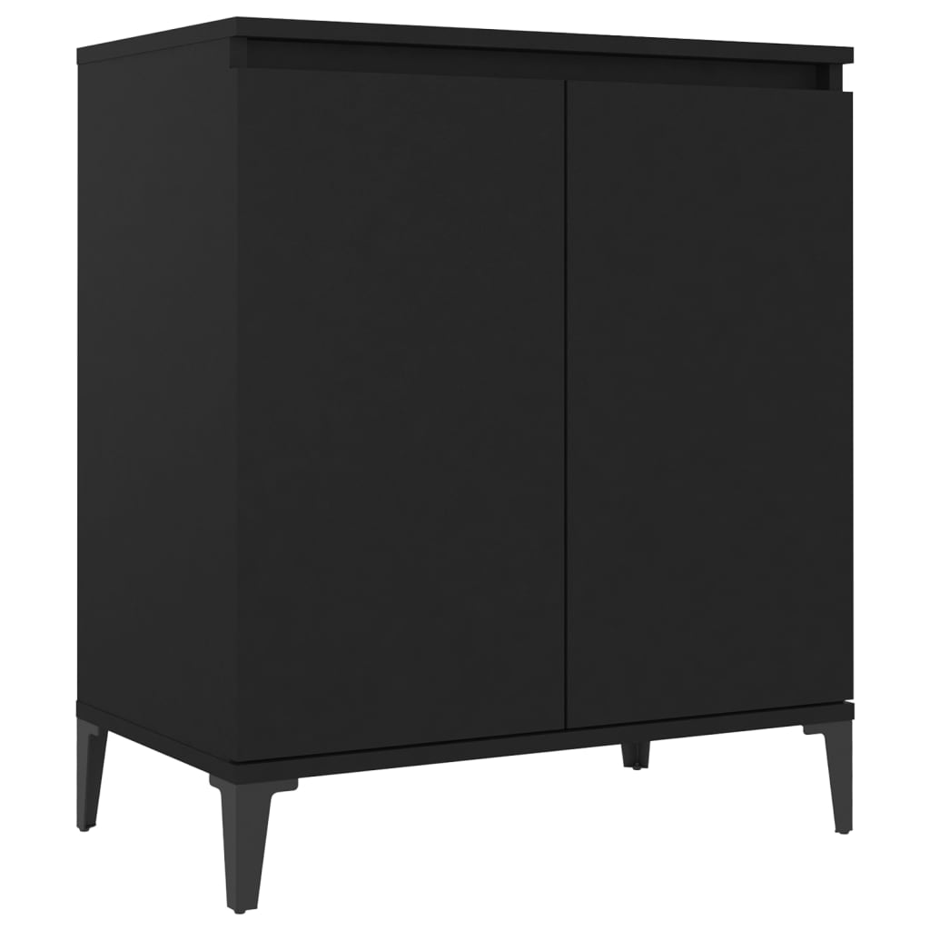 Credenza Nera 60x35x70 cm in Truciolato - homemem39