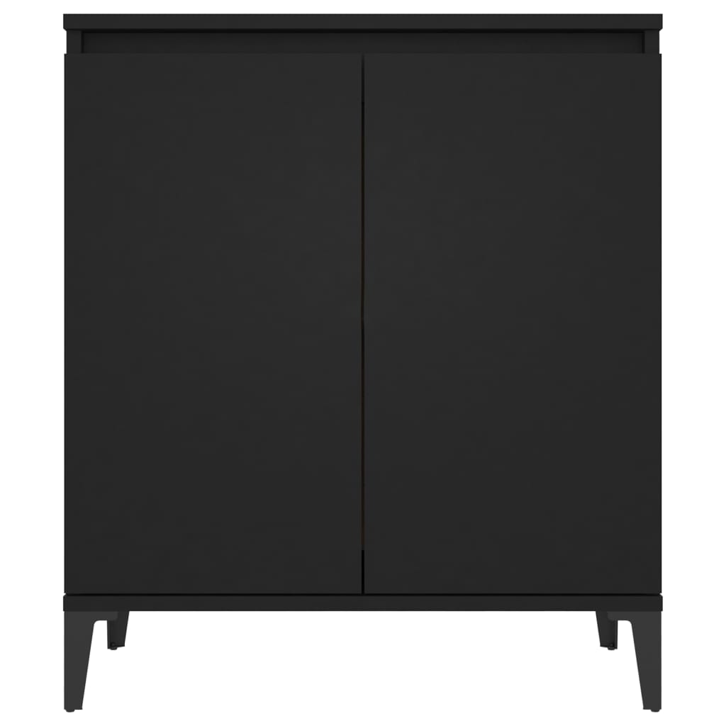 Credenza Nera 60x35x70 cm in Truciolato - homemem39