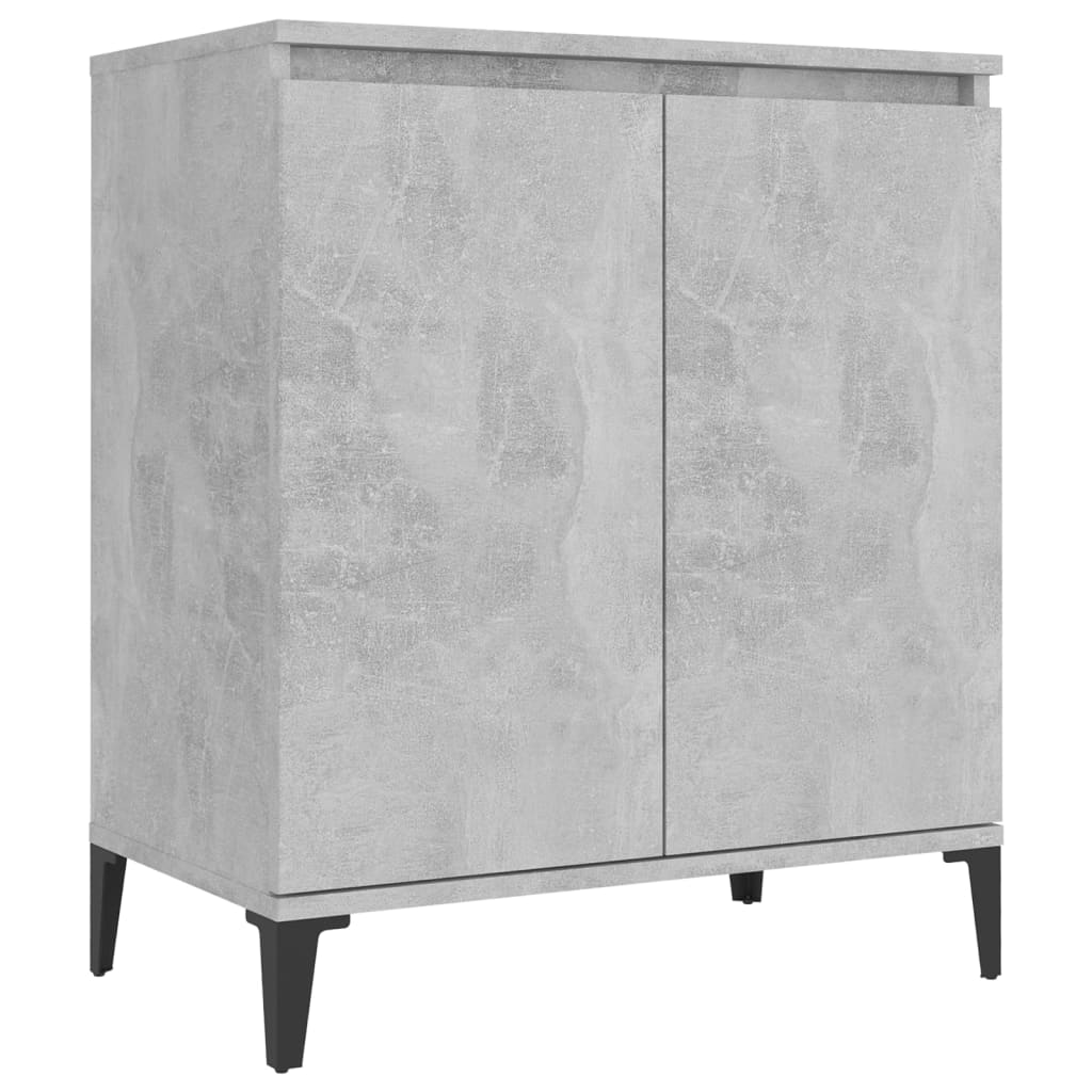 Credenza Grigio Cemento 60x35x70 cm in Truciolato - homemem39