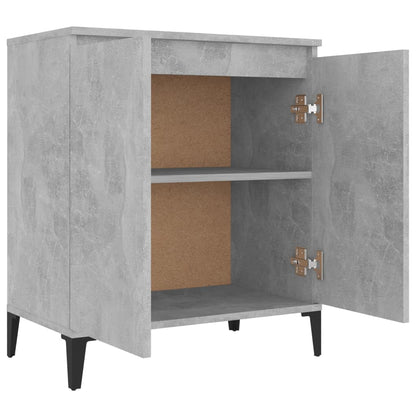 Credenza Grigio Cemento 60x35x70 cm in Truciolato - homemem39