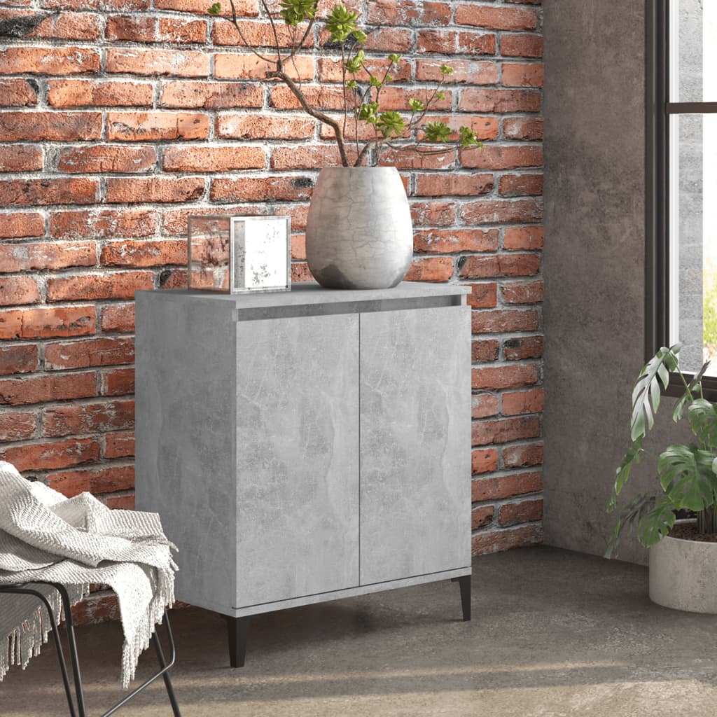 Credenza Grigio Cemento 60x35x70 cm in Truciolato - homemem39