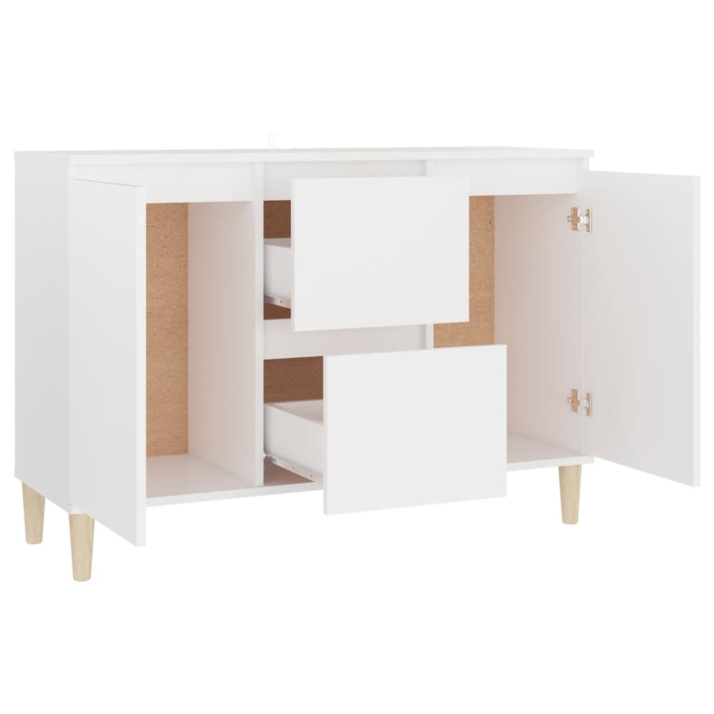 Credenza Bianca 103,5x35x70 cm in Truciolato - homemem39