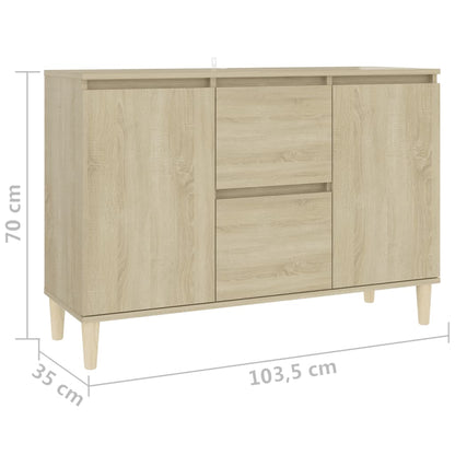 Credenza Rovere Sonoma 103,5x35x70 cm in Truciolato - homemem39