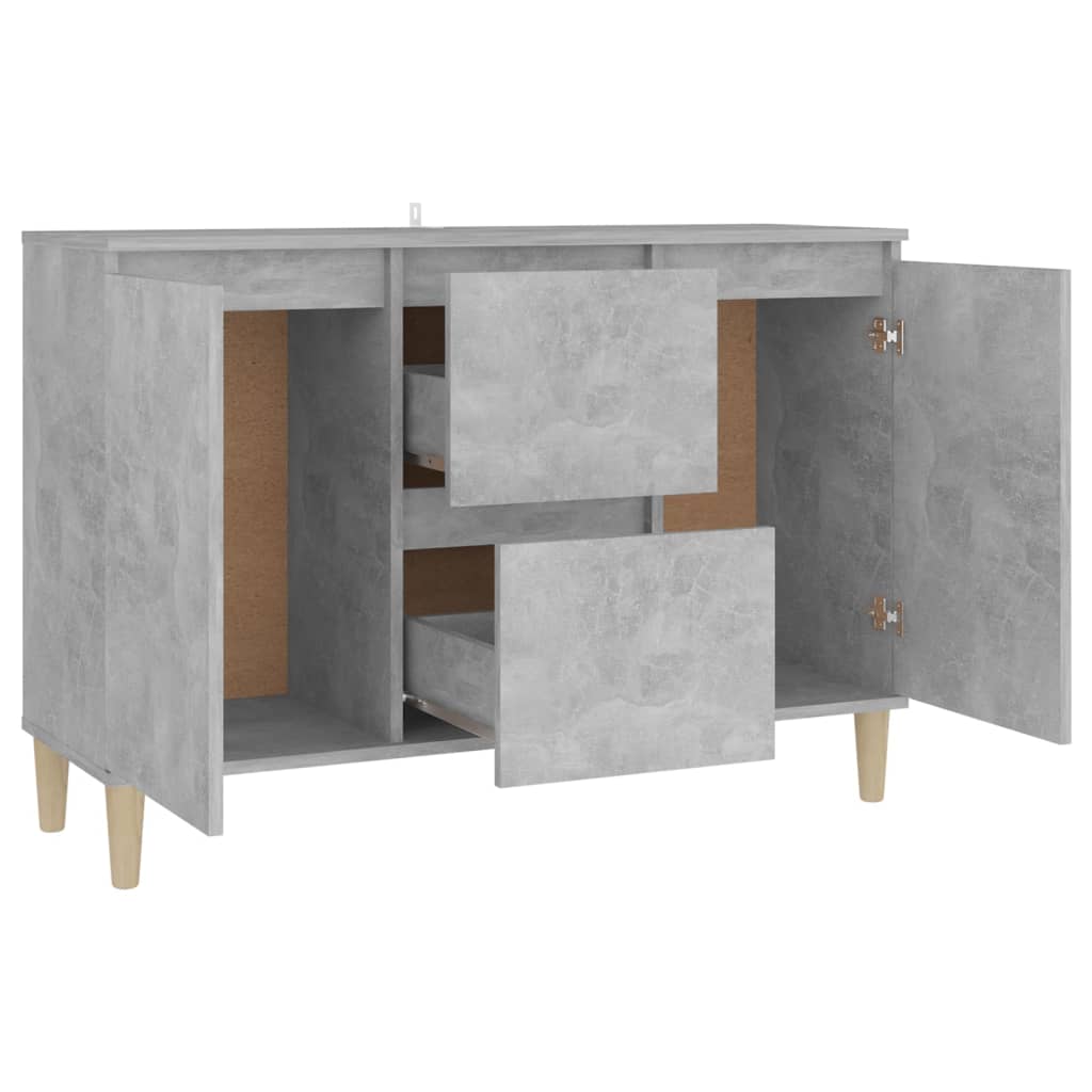 Credenza Grigio Cemento 103,5x35x70 cm in Truciolato - homemem39