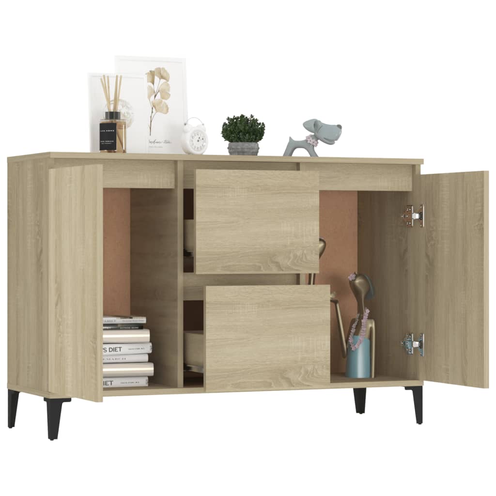 Credenza Rovere Sonoma 104x35x70 cm in Truciolato - homemem39