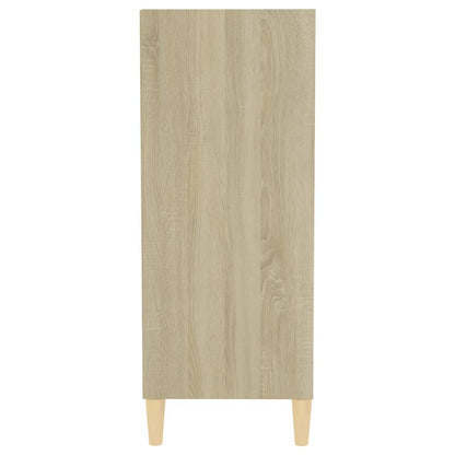 Credenza Bianco e Rovere Sonoma 57x35x90 cm in Truciolato - homemem39