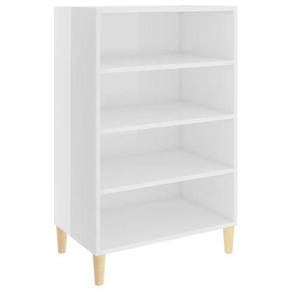 Credenza Bianco Lucido 57x35x90 cm in Truciolato - homemem39