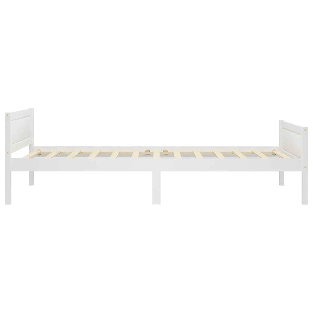 Giroletto Bianco in Legno Massello di Pino 100x200 cm - homemem39