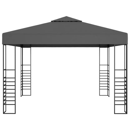 Gazebo da Giardino con Luci LED a Stringa 3x3 m Antracite - homemem39