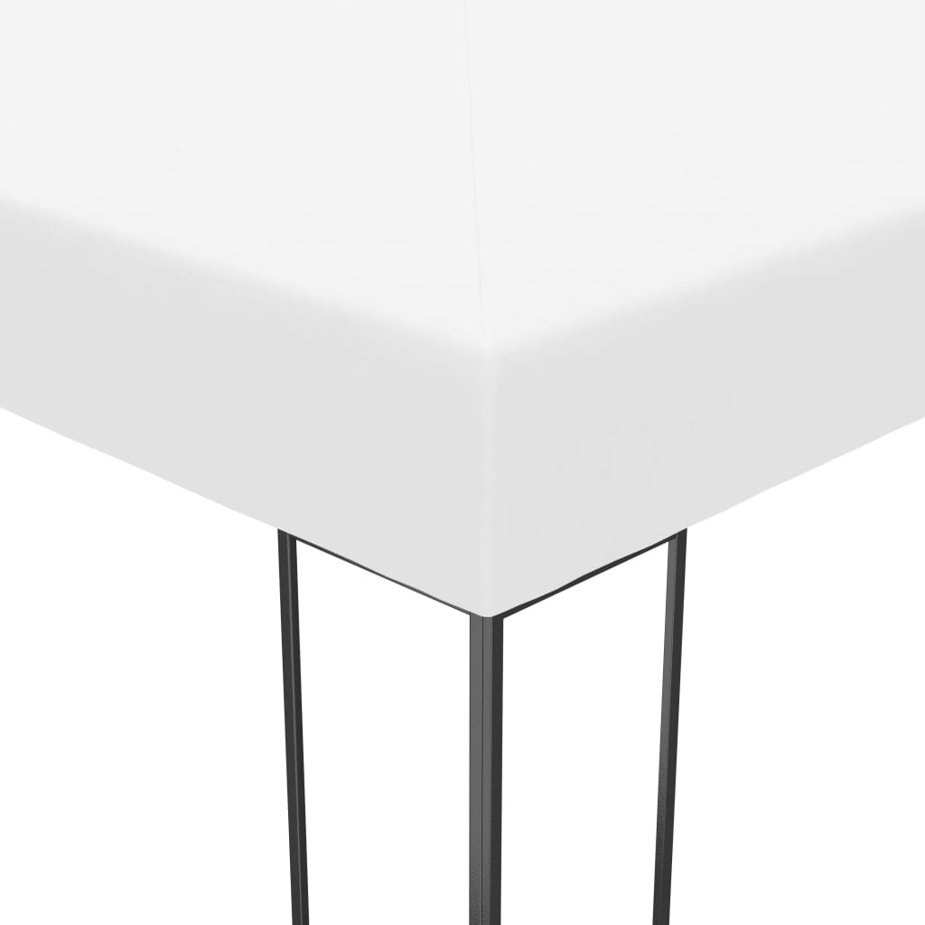 Gazebo con Stringa di Luci LED 4x3x2,7 m Bianco - homemem39