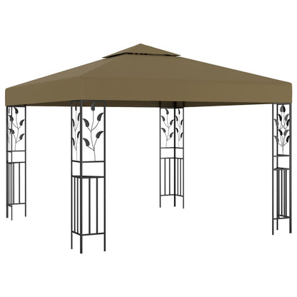 Gazebo con Luci LED a Stringa 3x3 m Grigio Talpa - homemem39