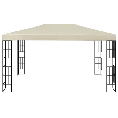 Gazebo con Stringa di Luci LED 3x4 m Crema - homemem39