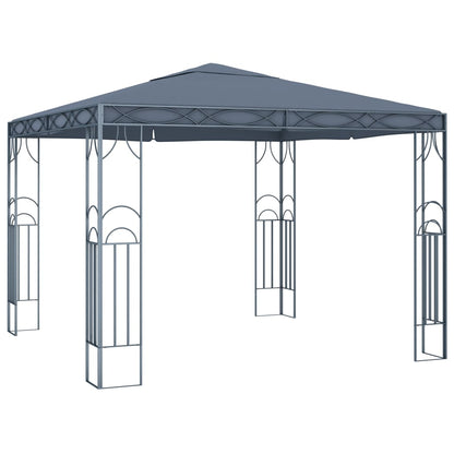 Gazebo con Stringa di Luci LED 300x300 cm Antracite - homemem39