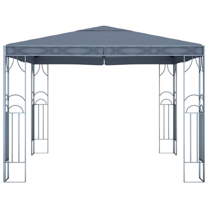 Gazebo con Stringa di Luci LED 300x300 cm Antracite - homemem39