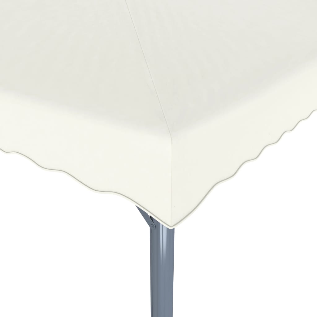 Gazebo con Stringa di Luci LED 400x300 cm Crema in Alluminio - homemem39