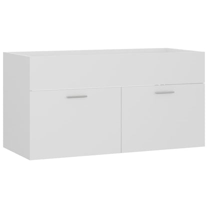 Set Mobili da Bagno Bianco in Legno Multistrato - homemem39