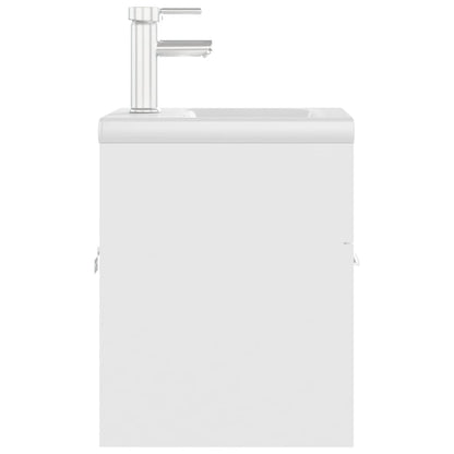 Mobile Bagno con Lavabo Integrato Bianco in Legno Multistrato - homemem39