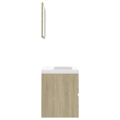 Set Mobili da Bagno Rovere Sonoma in Legno Multistrato - homemem39