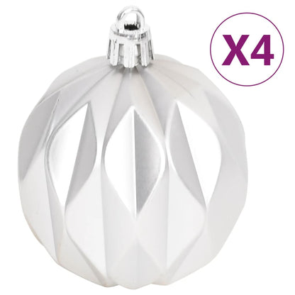 Set Addobbi di Natale 70 pz Argento e Bianco - homemem39