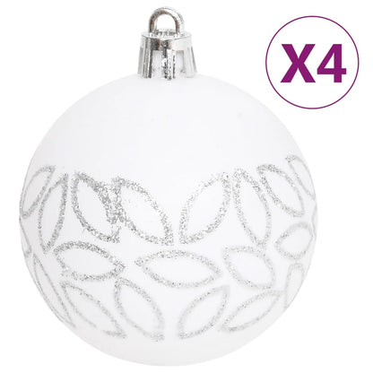 Set Addobbi di Natale 70 pz Argento e Bianco - homemem39