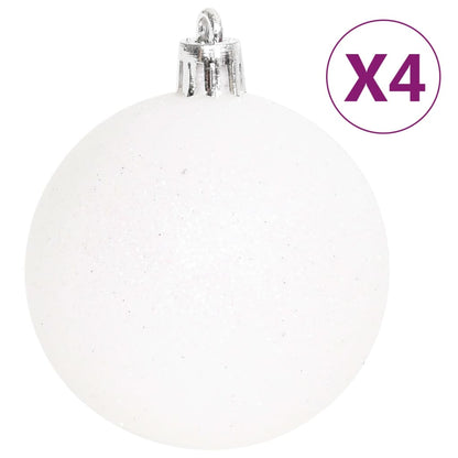 Set Addobbi di Natale 70 pz Argento e Bianco - homemem39