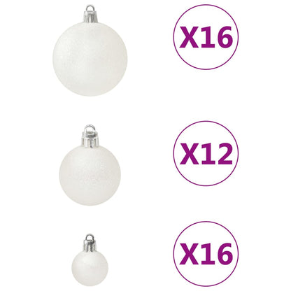 Set Palline di Natale 100 pz Bianco - homemem39