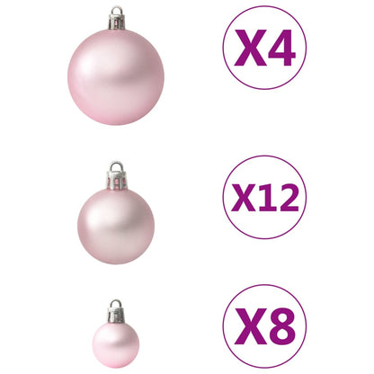 Set Palline di Natale 100 pz Rosa - homemem39