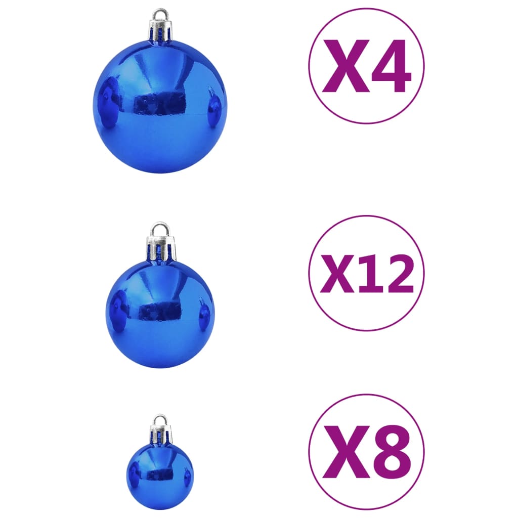 Set Palline di Natale 100 pz Blu - homemem39