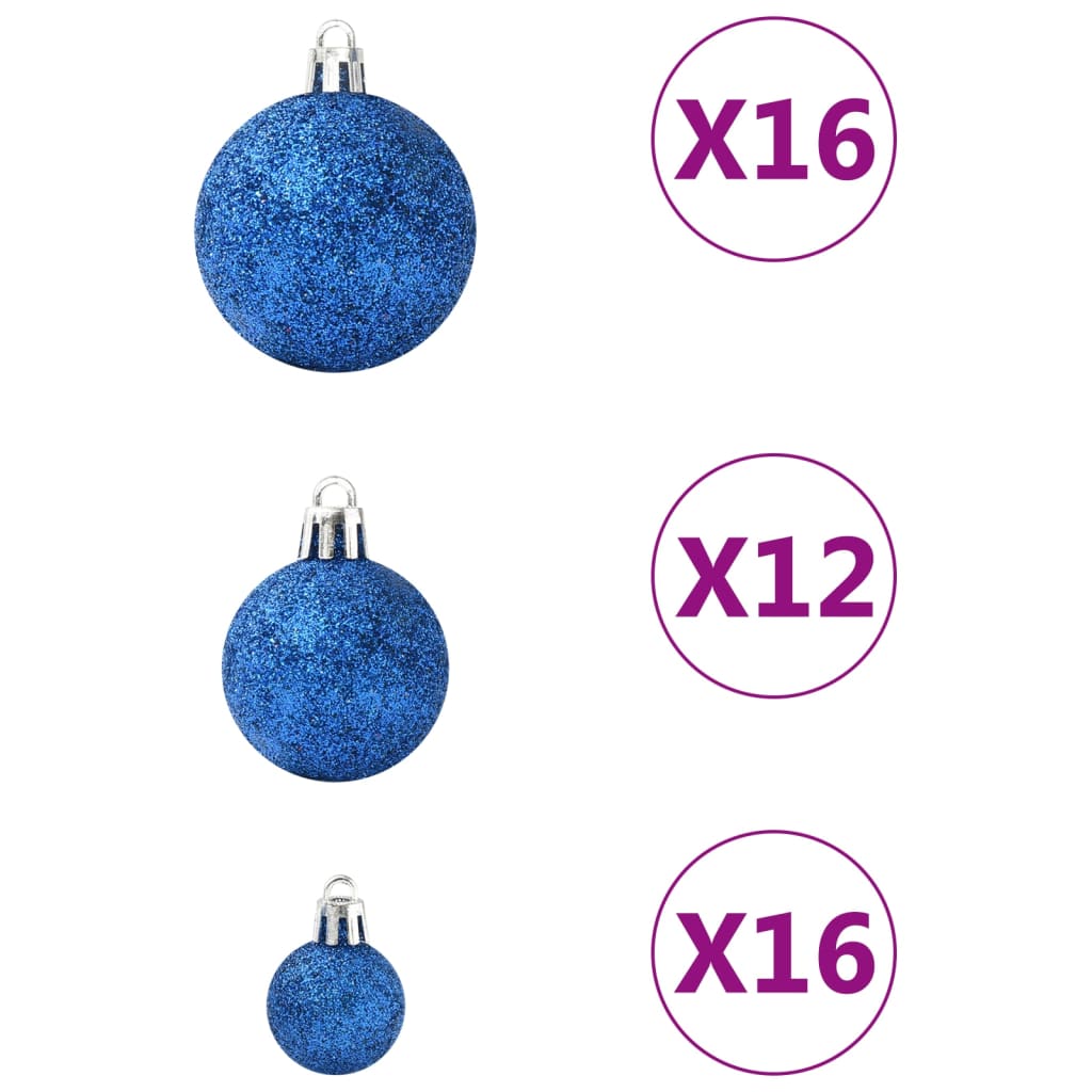 Set Palline di Natale 100 pz Blu - homemem39