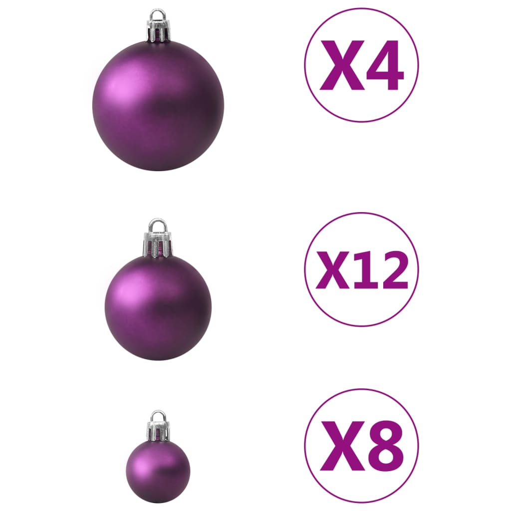 Set Palline di Natale 100 pz Viola - homemem39