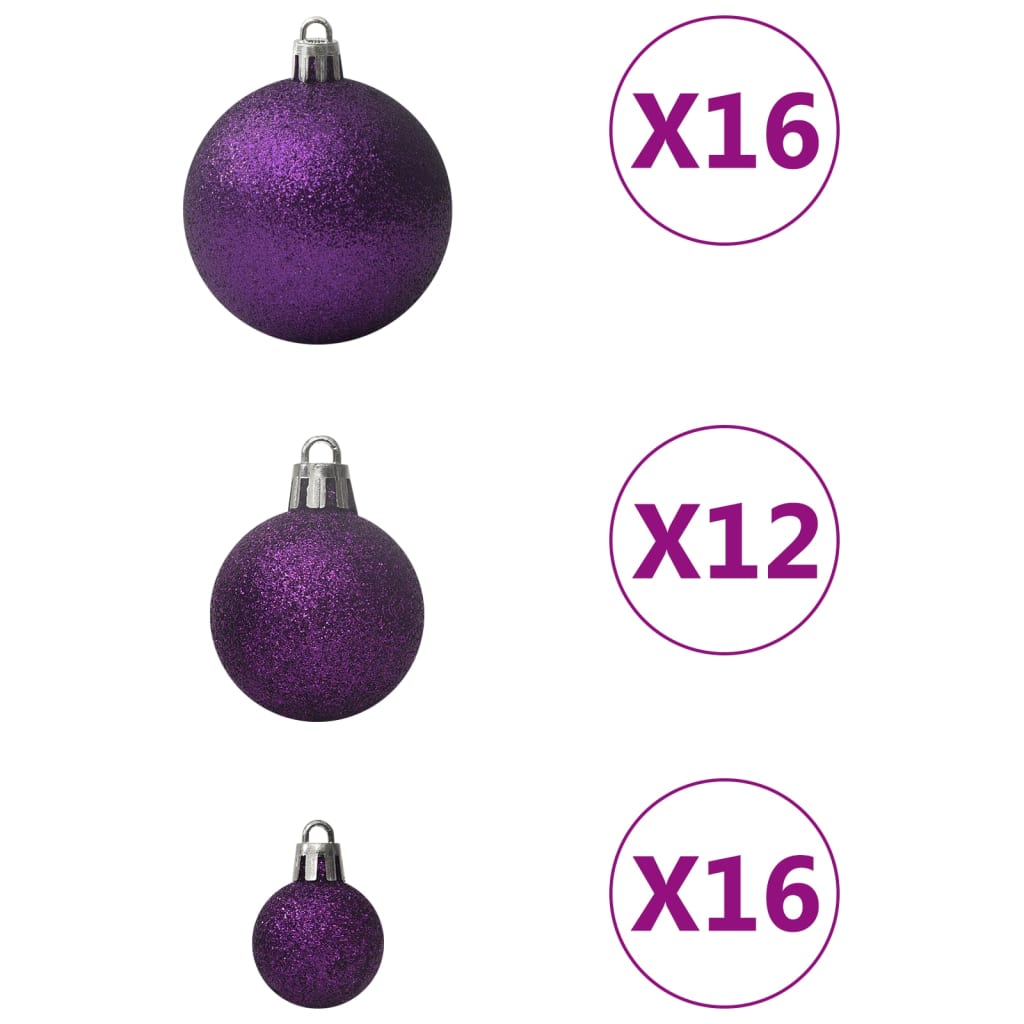 Set Palline di Natale 100 pz Viola - homemem39