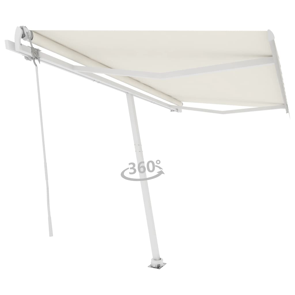 Tenda da Sole Automatica Autoportante 450x300 cm Crema - homemem39