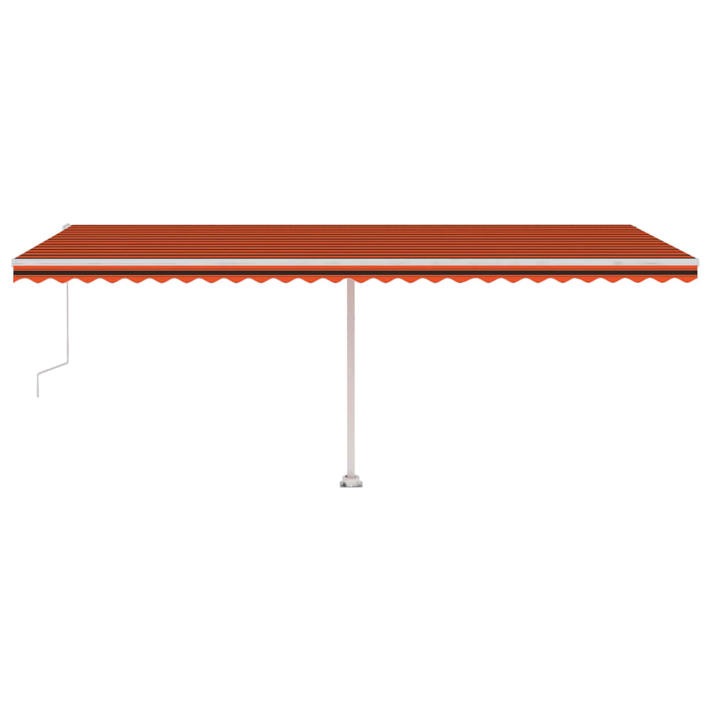 Tenda da Sole Autoportante Automatica 600x300cm Arancio Marrone - homemem39