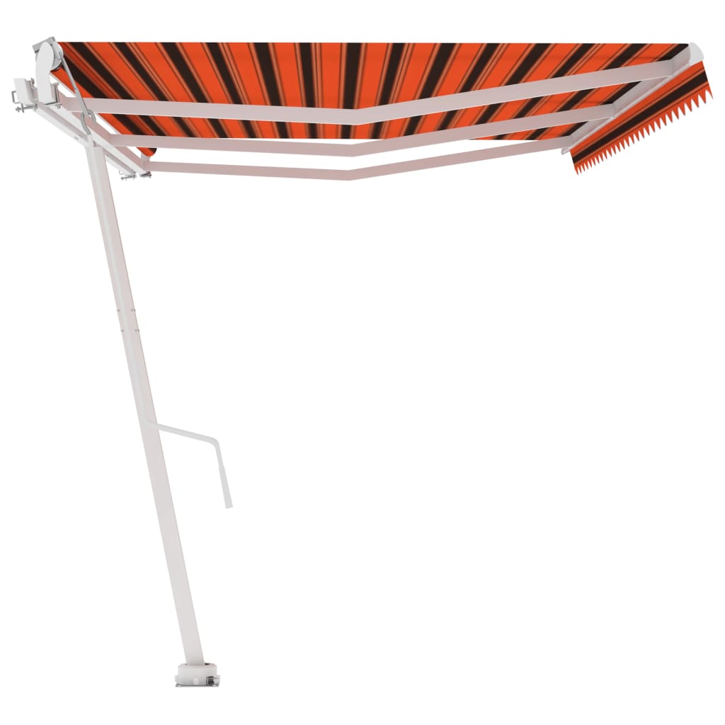 Tenda da Sole Autoportante Automatica 600x300cm Arancio Marrone - homemem39