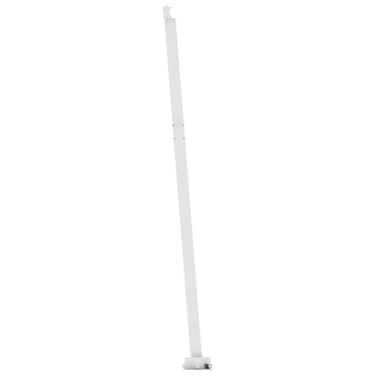 Tenda da Sole Retrattile Manuale LED 400x350 cm Giallo Bianco - homemem39