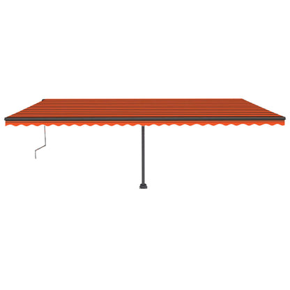 Tenda da Sole Autoportante Automatica 600x300cm Arancio Marrone - homemem39