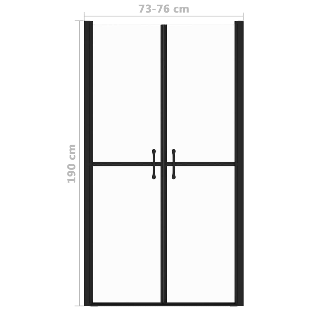 Porta per Doccia in ESG Liscio (73-76)x190 cm - homemem39