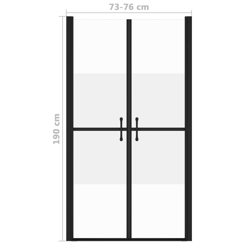 Porta per Doccia in ESG Semi Satinato (73-76)x190 cm - homemem39